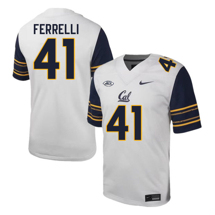 California Golden Bears #41 Luke Ferrelli ACC Conference College Football Jerseys Stitched-White